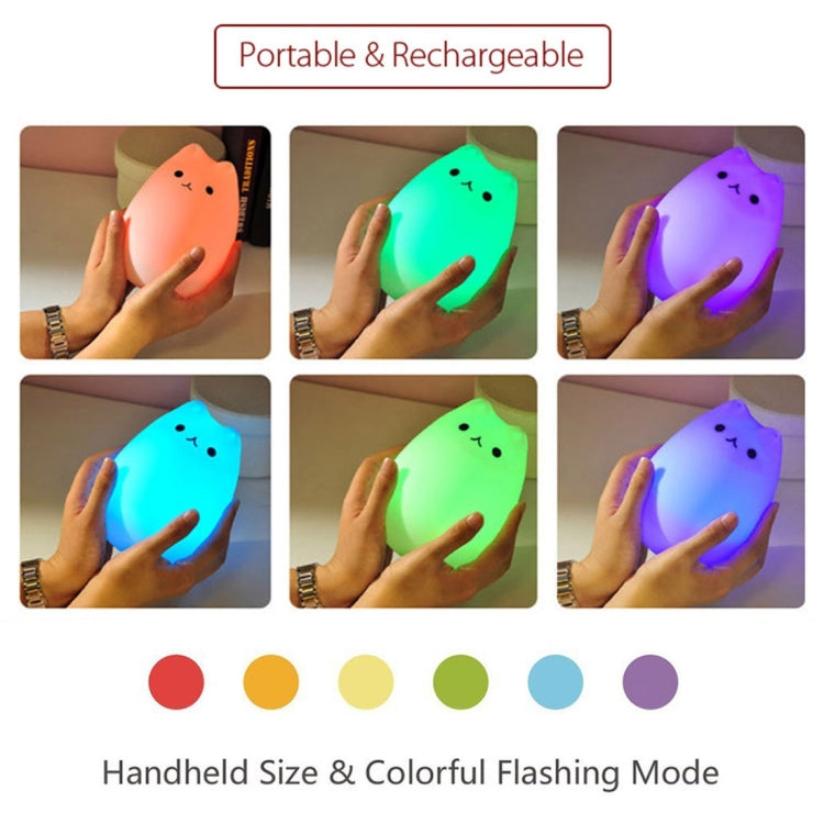 YouOKLight  Silicone LED Night Light, Rechargeable, Color Changeable, Sensitive Tap Control