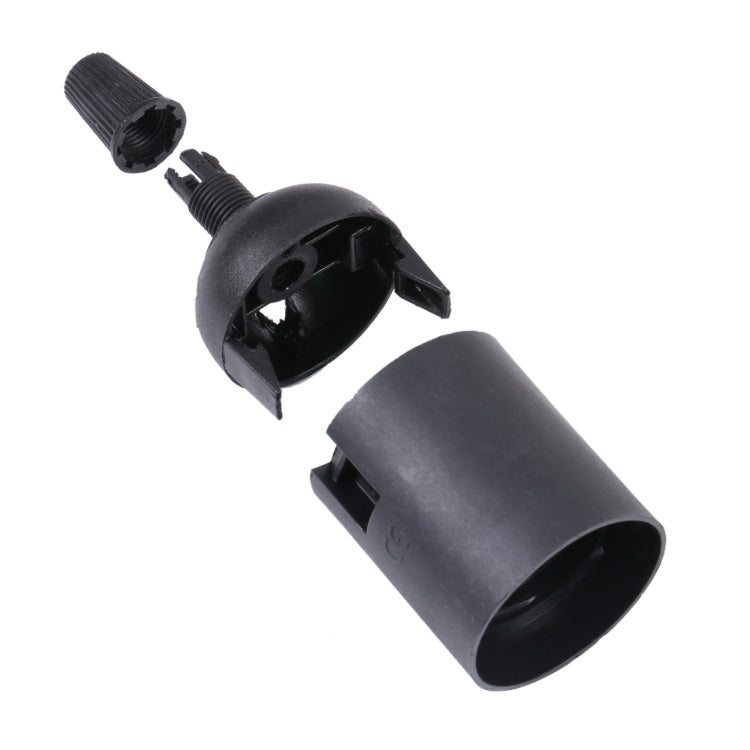 E27 Lamp Light Socket Bulbs Holder Base(Black)