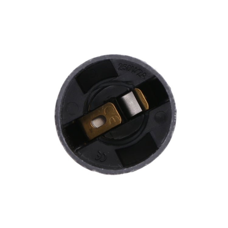 E14 Lamp Light Socket Bulbs Holder Base (Black)