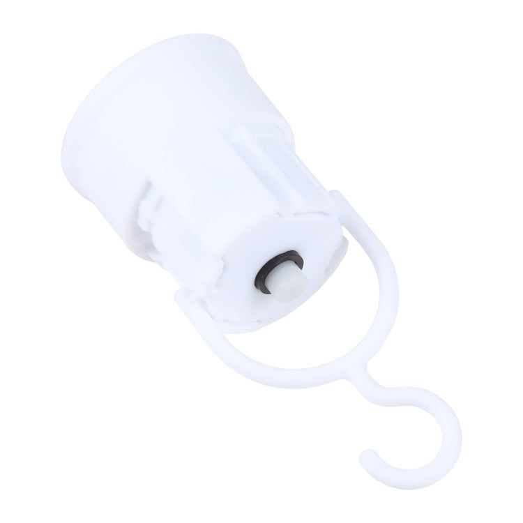 E27 B22 Emergency Lamp Universal Hooked Lamp Holder with Switch (White)