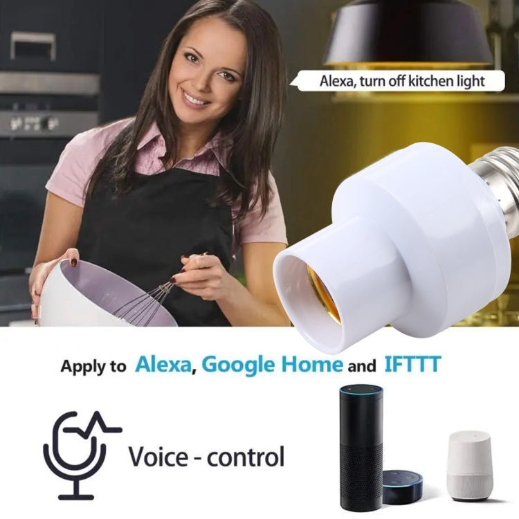 E27 Light Bulbs Adapter Smart Voice Control Lamp Holder
