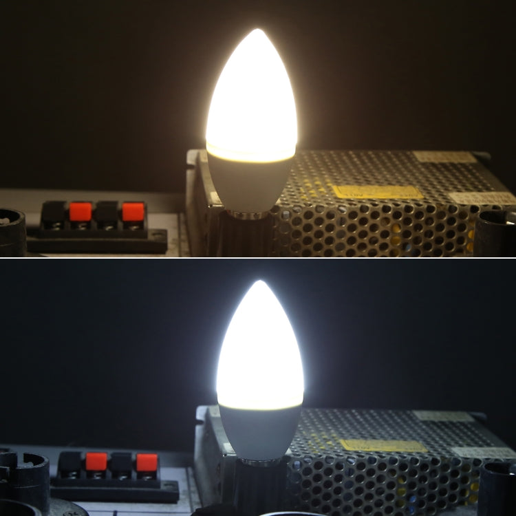 E14 7W 6500K White Light LED Bulb AC 85-265V