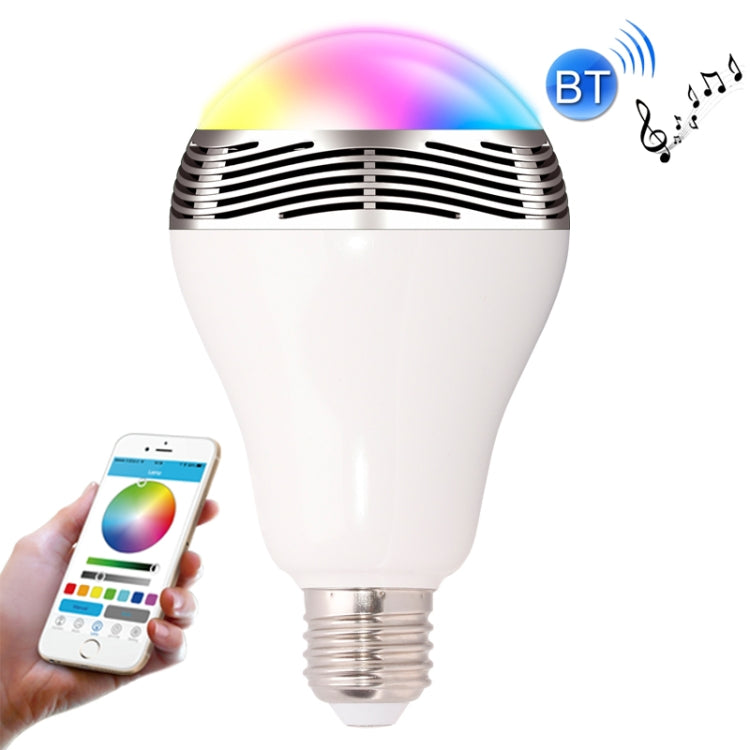 E27 RGB LED Bluetooth Speaker Light / Energy Saving Lamps, Supports APP, AC 100-240V