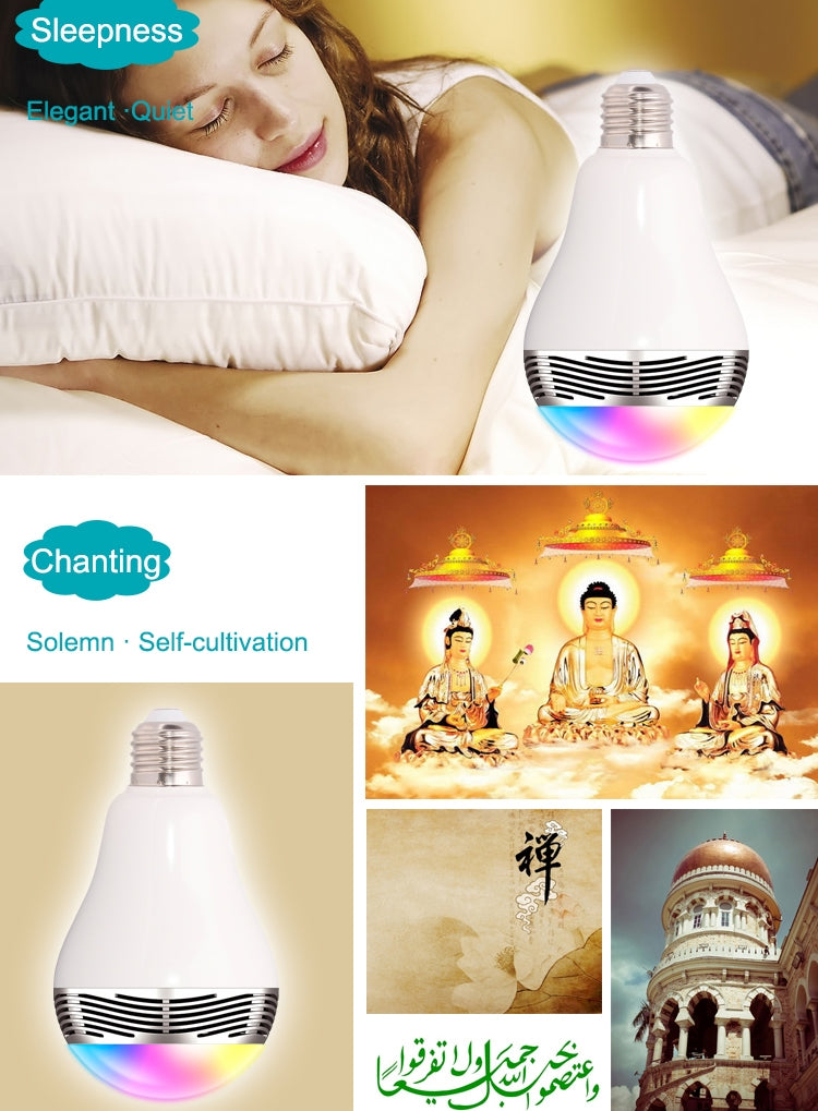 E27 RGB LED Bluetooth Speaker Light / Energy Saving Lamps, Supports APP, AC 100-240V