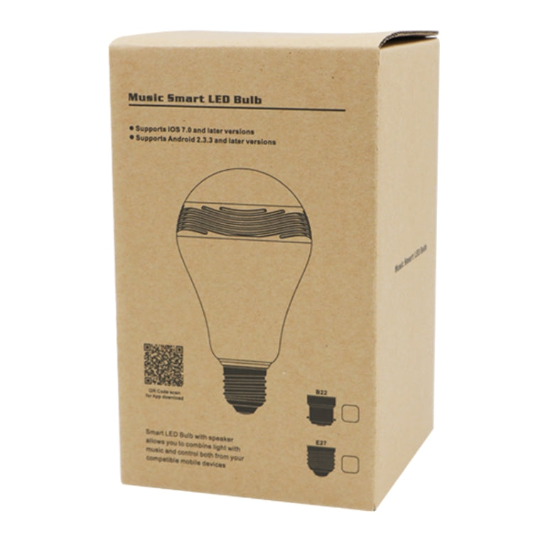 E27 RGB LED Bluetooth Speaker Light / Energy Saving Lamps, Supports APP, AC 100-240V