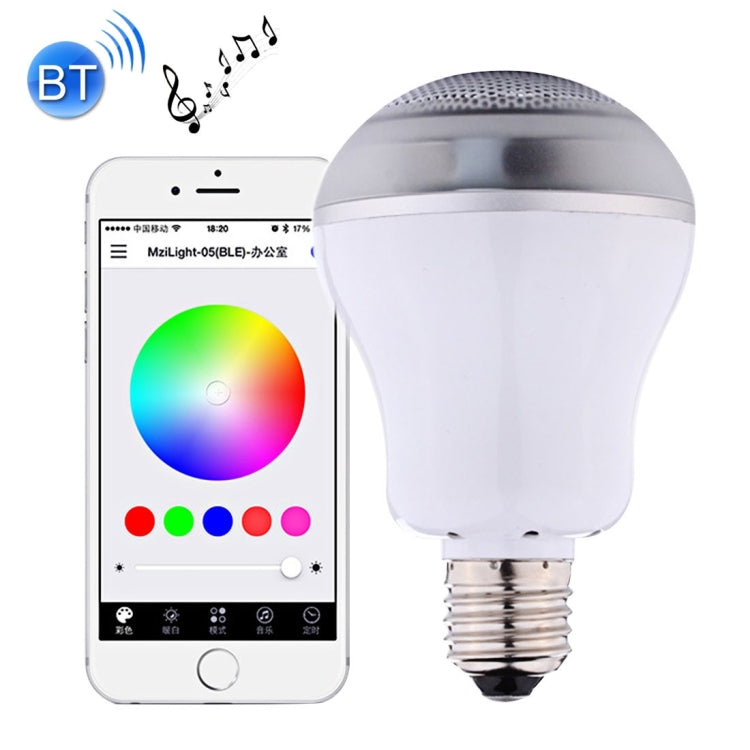 2 in 1 APP Control RGBW LED Bulb, Smart Music Bluetooth Speaker