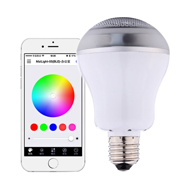 2 in 1 APP Control RGBW LED Bulb, Smart Music Bluetooth Speaker