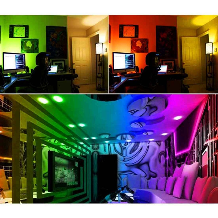 E27 10W RGBW LED Light Bulb , 2800-6500K with Remote Control for Bedroom / Hotel / Bar, AC 85-265V