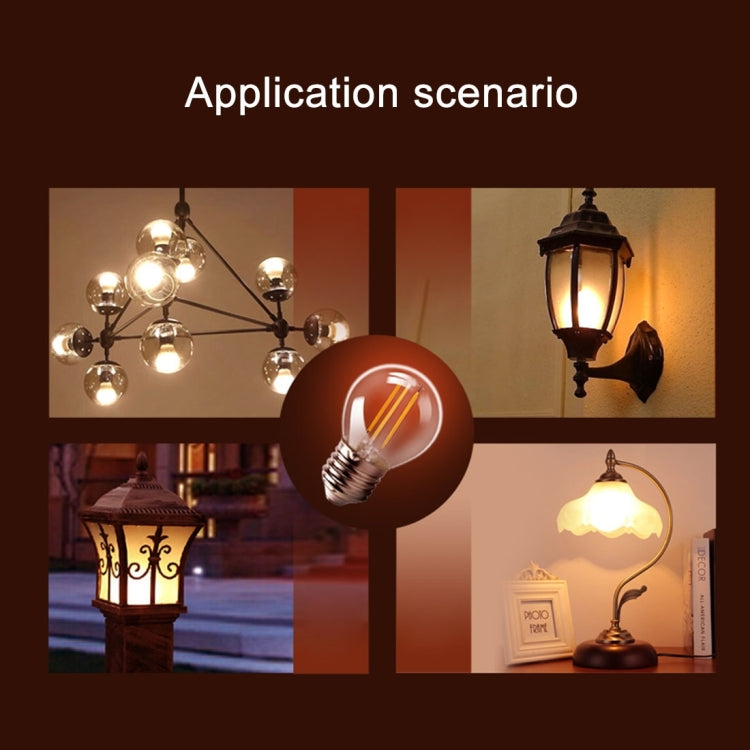 A60 E27 6W Warm White LED Filament Light Bulb , 6 LEDs 480 LM Retro Energy Saving Light for Halls, AC 85-265V