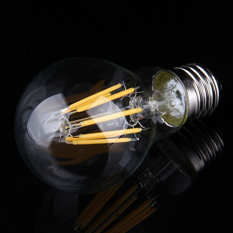 A60 E27 8W Warm White LED Filament Light Bulb , 8 LEDs 580 LM Retro Energy Saving Light for Halls, AC 85-265V