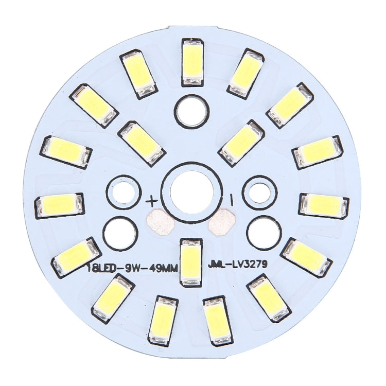 10 PCS 9W SMD 5730 Aluminum Base Light Panel, 18 LEDs 810 LM 3000-6500K, Diameter: 63mm