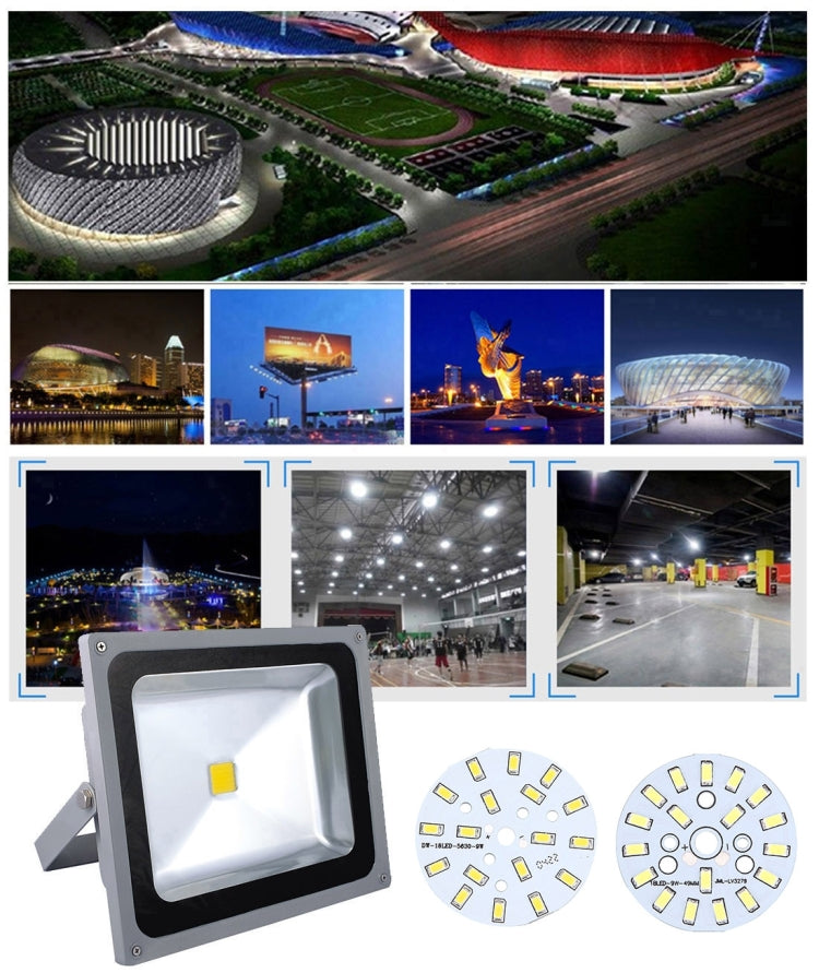10 PCS 9W SMD 5730 Aluminum Base Light Panel, 18 LEDs 810 LM 3000-6500K, Diameter: 63mm