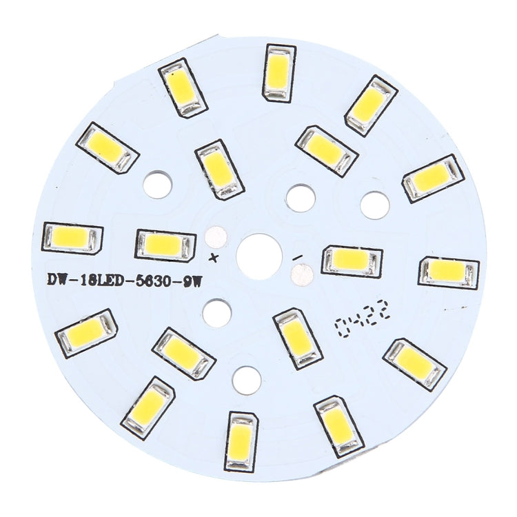 10 PCS 9W SMD 5730 Aluminum Base Light Panel, 18 LEDs 810 LM 3000-6500K, Diameter: 63mm