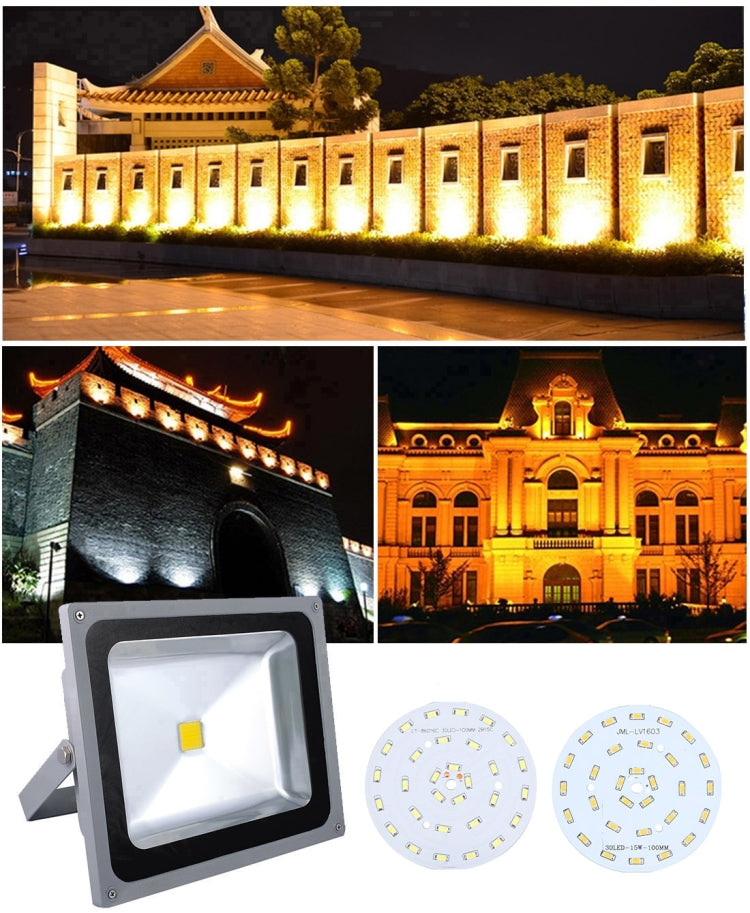 5 PCS 15W SMD 5730 Aluminum Base Light Panel, 30 LEDs 1350 LM 3000-6500K, Diameter: 100mm