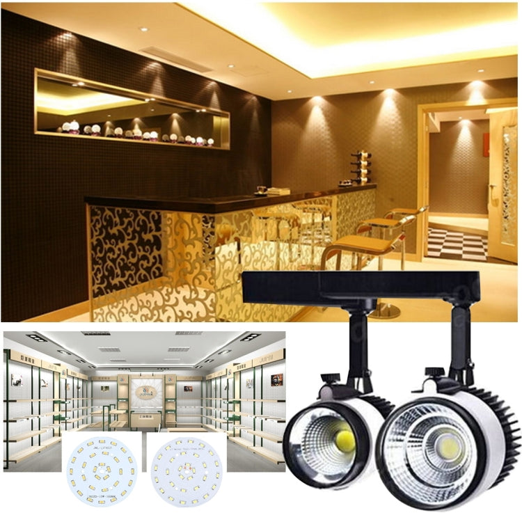 5 PCS 15W SMD 5730 Aluminum Base Light Panel, 30 LEDs 1350 LM 3000-6500K, Diameter: 100mm