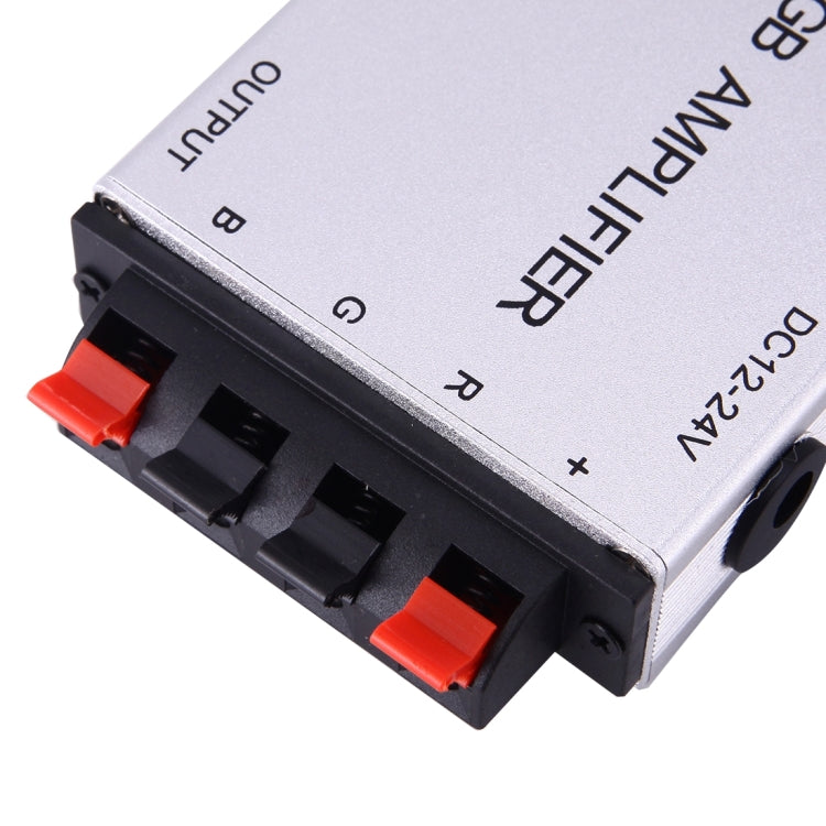 SX-A04 Double Board RGB Amplifier LED Controller, DC 12-24V(Black + White)