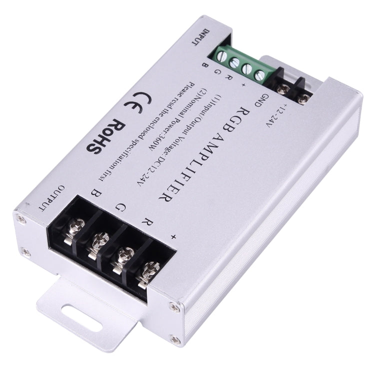 SX-A06 Nominal Power 360W Double Board RGB Amplifier LED Controller, DC 12-24V(White)
