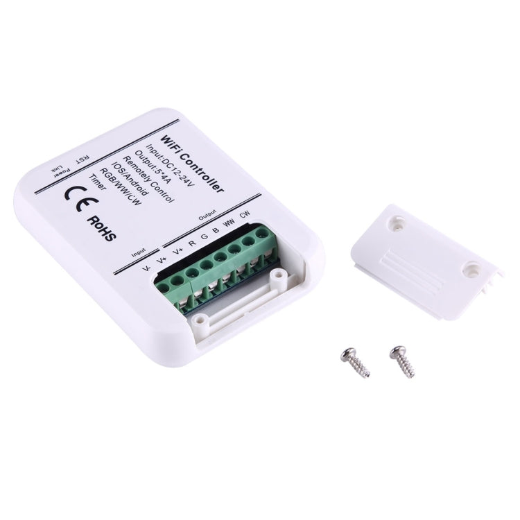 5 Channels WiFi LED Music Controller, Support iOS 6 or later & Android 2.3 or later, DC 12-24V