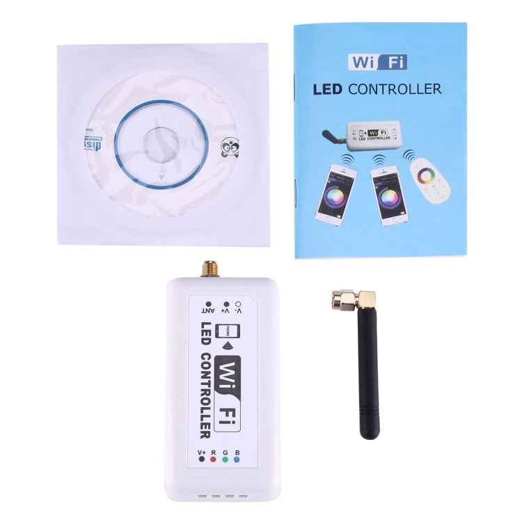 Wifi RGB LED Remote Controller, Support iOS 6 or later & Android 4.0 or later, DC 12-24V