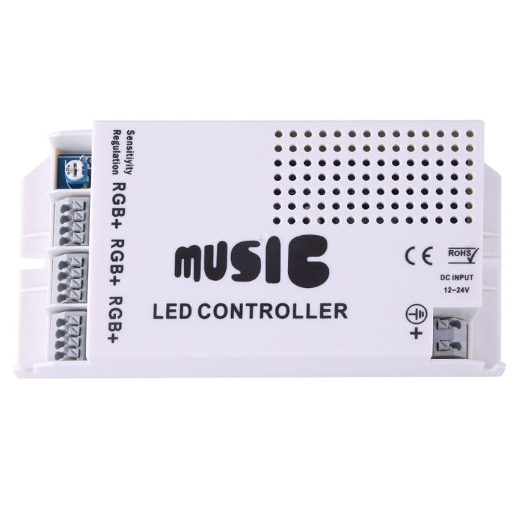RGB LED Plastic Casing Music Remote Controller with 24 Keys RF Remote Control, DC 12-24V