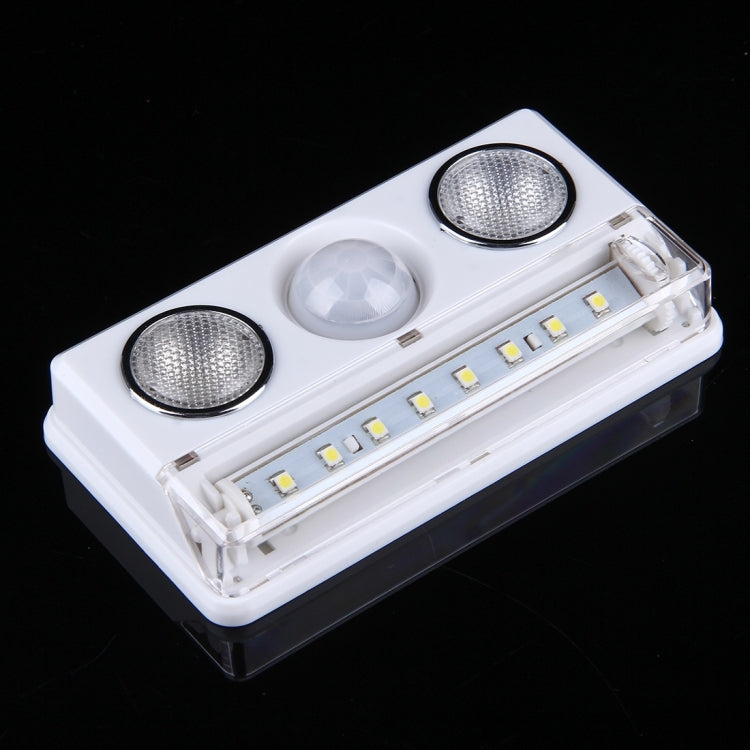 L1137 0.5W White Light Spot LED Motion Sensor Cabinet Light, 40 LM + 30 LM 8 LEDs SMD-3528 2 LEDs USB Rechargeable LED Night Light