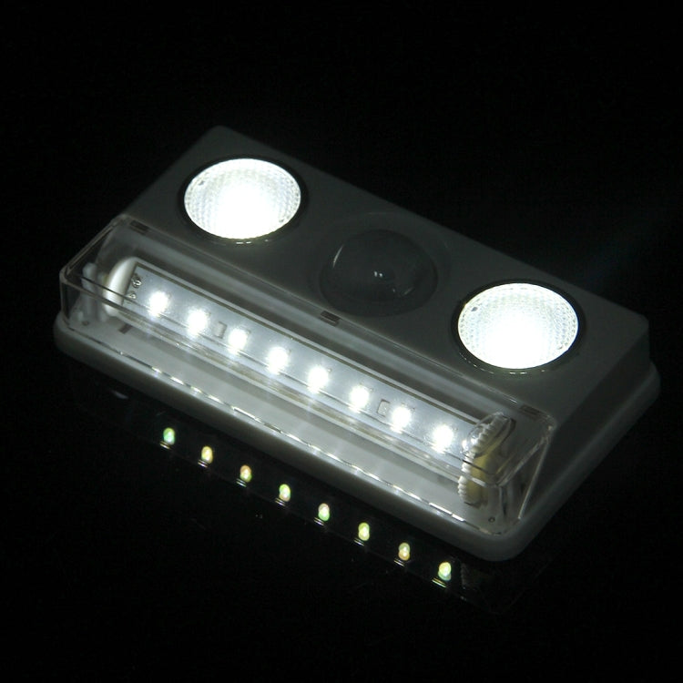 L1137 0.5W White Light Spot LED Motion Sensor Cabinet Light, 40 LM + 30 LM 8 LEDs SMD-3528 2 LEDs USB Rechargeable LED Night Light