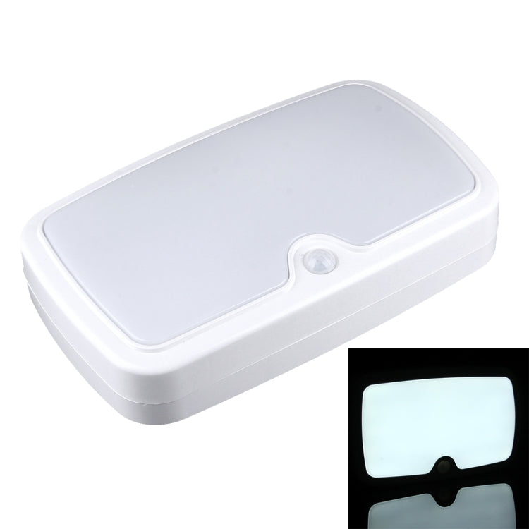 YCB1075 10W White Light LED Square Infrared Sensor Light , 50 LEDs SMD-5730 554 LM LED Night Light for Cabinets, AC 220-240V