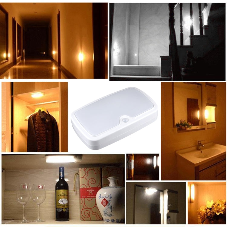 YCB1075 10W White Light LED Square Infrared Sensor Light , 50 LEDs SMD-5730 554 LM LED Night Light for Cabinets, AC 220-240V