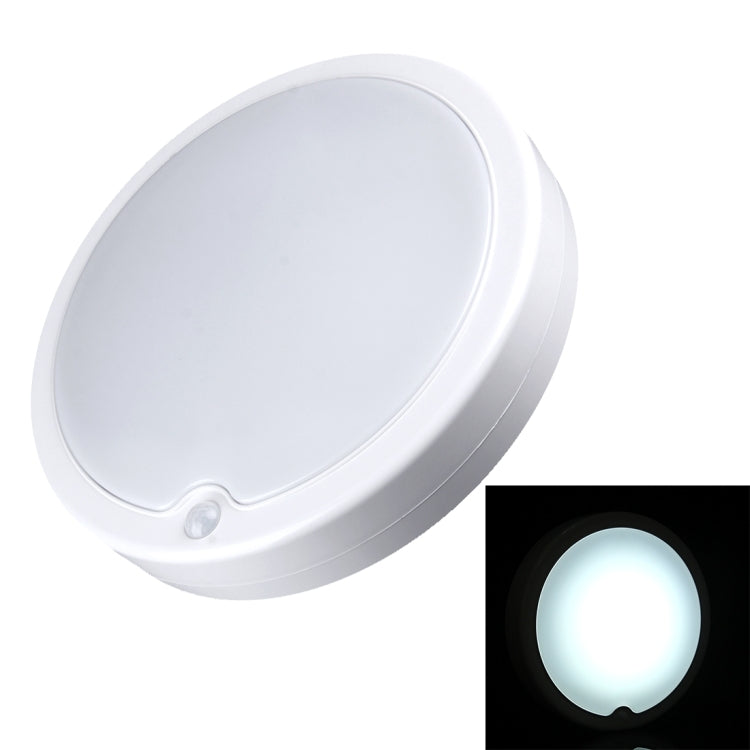 YCB1076 12W White Light LED Round Infrared Sensor Light , 60 LEDs SMD-5730 715 LM for Cabinets, AC 220-240V