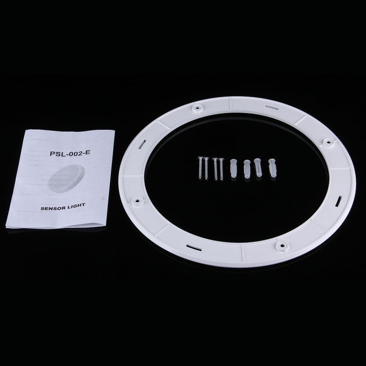 YCB1076 12W White Light LED Round Infrared Sensor Light , 60 LEDs SMD-5730 715 LM for Cabinets, AC 220-240V