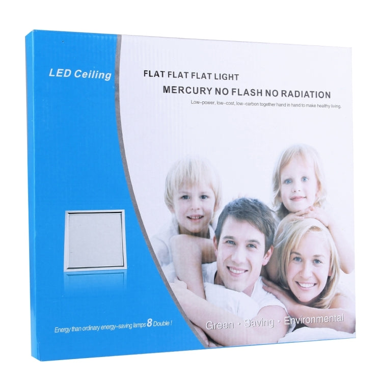 12W Square Shape Warm White LED Ceiling Panel Light , 2700K Flat Light, AC 90-260V, Size: 30 x 30cm