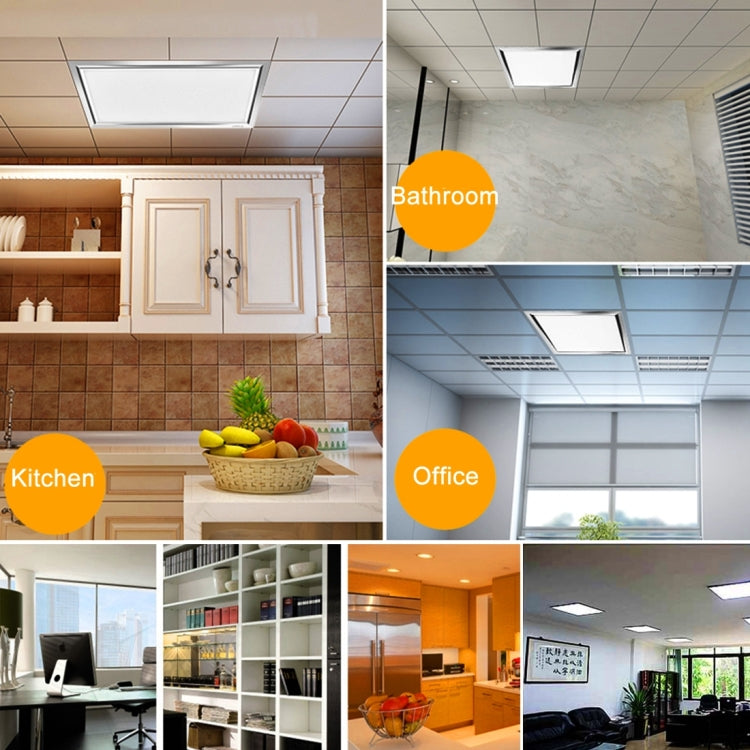 24W Square Shape White Light LED Ceiling Panel Light , 7000-7500K Flat Light, AC 90-260V, Size: 30 x 30cm