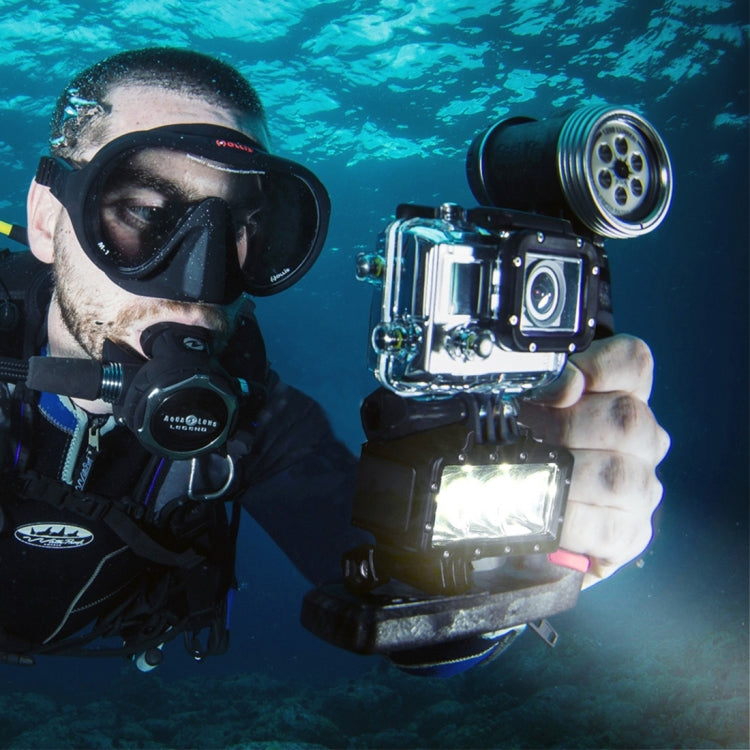 SL-100 Waterproof 6W 5500K 700LM LED Camera Camcorder Video Fill Light Photography Lamp with 20 LEDs