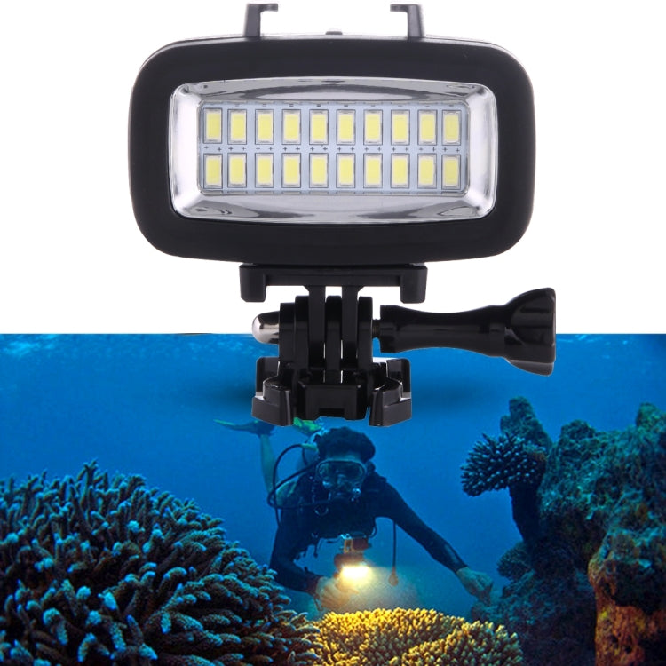 SL-100 Waterproof 6W 5500K 700LM LED Camera Camcorder Video Fill Light Photography Lamp with 20 LEDs