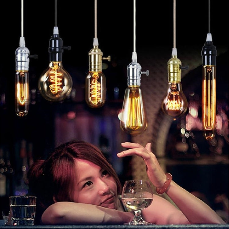 4 PCS YouOKLight 0841 E27 40W Warm White Bulbs Lamp, 400 LM Round Incandescent Edison Tungsten Filament Light, AC 110V