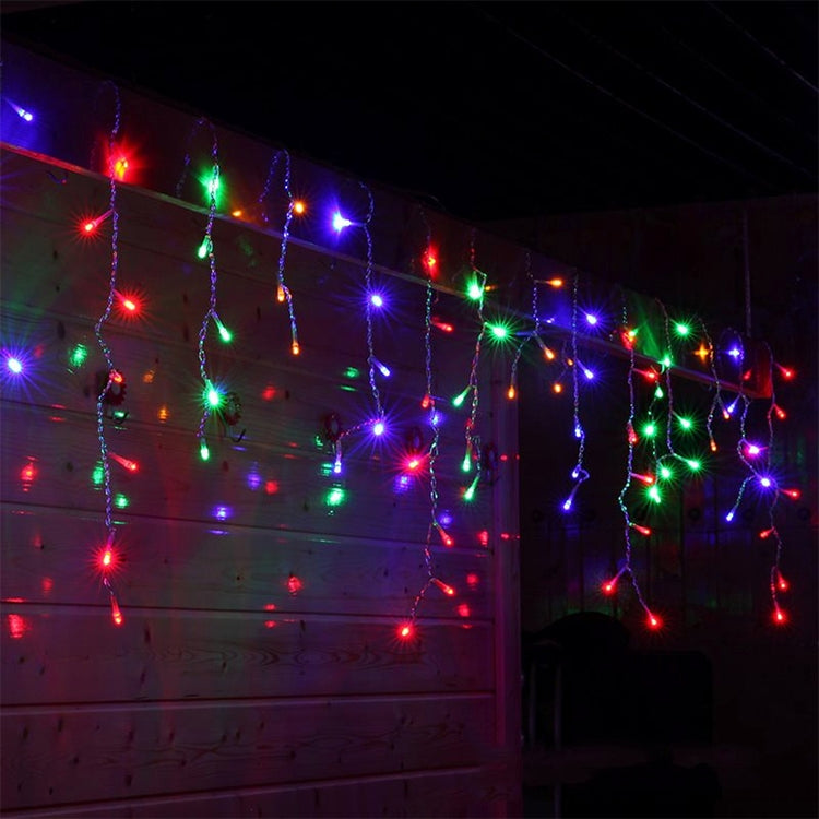 UL588 3m(Length) x 2m(Height) IP43 Waterproof LED Curtain Light, 200 LEDs Fairy String Decorative Light with End Joint & 8 Model Functions, US Plug