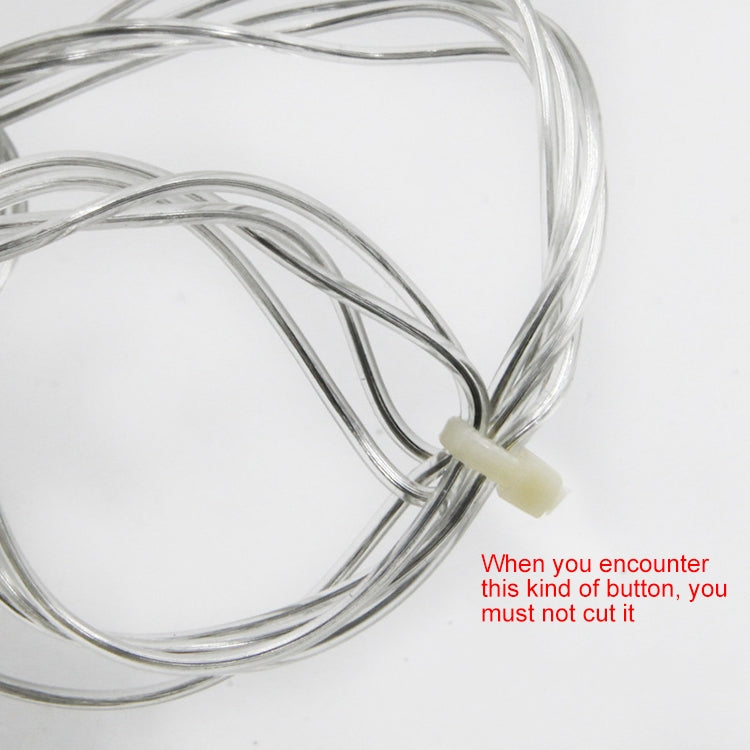 UL588 20m IP43 Waterproof LED Curtain Light, 200 LEDs Fairy String Decorative Light with End Joint & 8 Model Functions, US Plug (White Light)