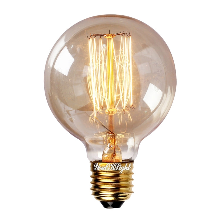 4 PCS YouOKLight 0823 E27 40W Warm White Bulbs Lamp, 400 LM Round Incandescent Edison Tungsten Filament Light, AC 220V-240V