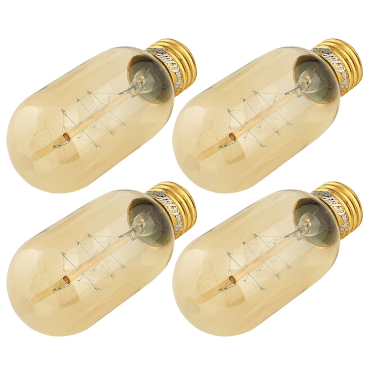 4 PCS YouOKLight 0818 E27 40W Warm White Bulbs Lamp, 400 LM Fireworks Incandescent Edison Tungsten Filament Light, AC 220V-240V