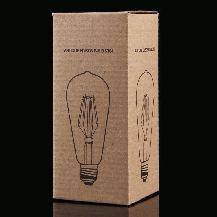 4 PCS ST64 E27 4W Warm White LED Filament Light Bulb , 4 LEDs 380 LM Retro Energy Saving Light for Halls, AC 85-265V