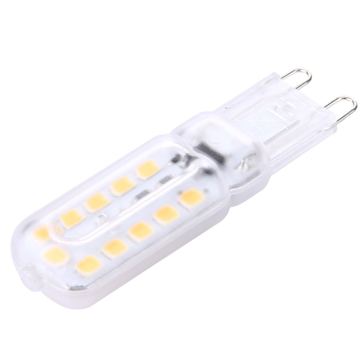 G9 3W 300LM 22 LEDs SMD 2835 Transparent Cover Corn Light, AC 110V