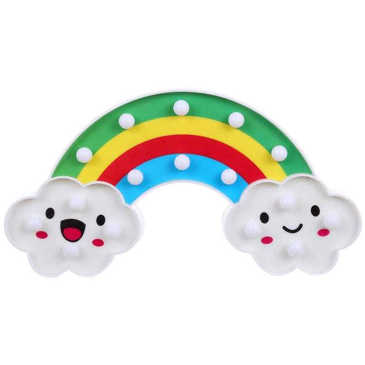 Creative Rainbow Shape Warm White LED Decoration Light, 2 x AA Batteries Powered Party Festival Table Wedding Lamp Night Light