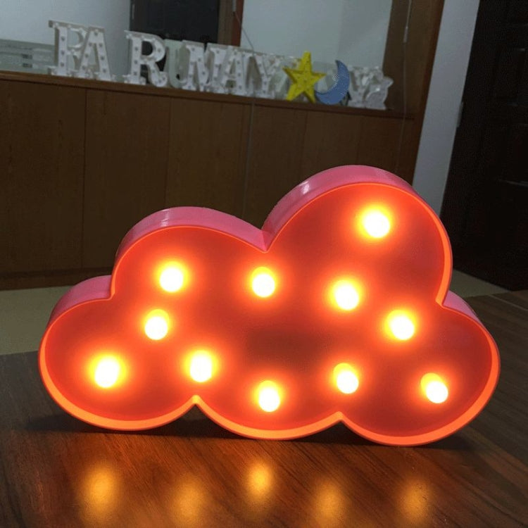 Creative Cloud Shape Warm White LED Decoration Light, 2 x AA Batteries Powered Party Festival Table Wedding Lamp Night Light (Pink)