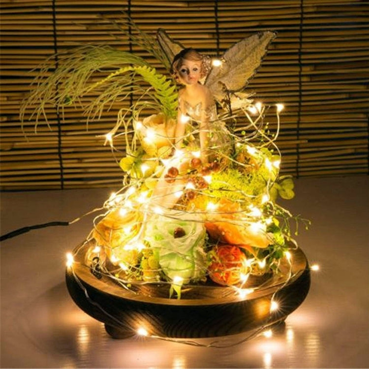 10m 100LED 1W Warm White AA Batteries Powered Wire String Light Festival Lamp / Decoration Light Strip with Remote Control