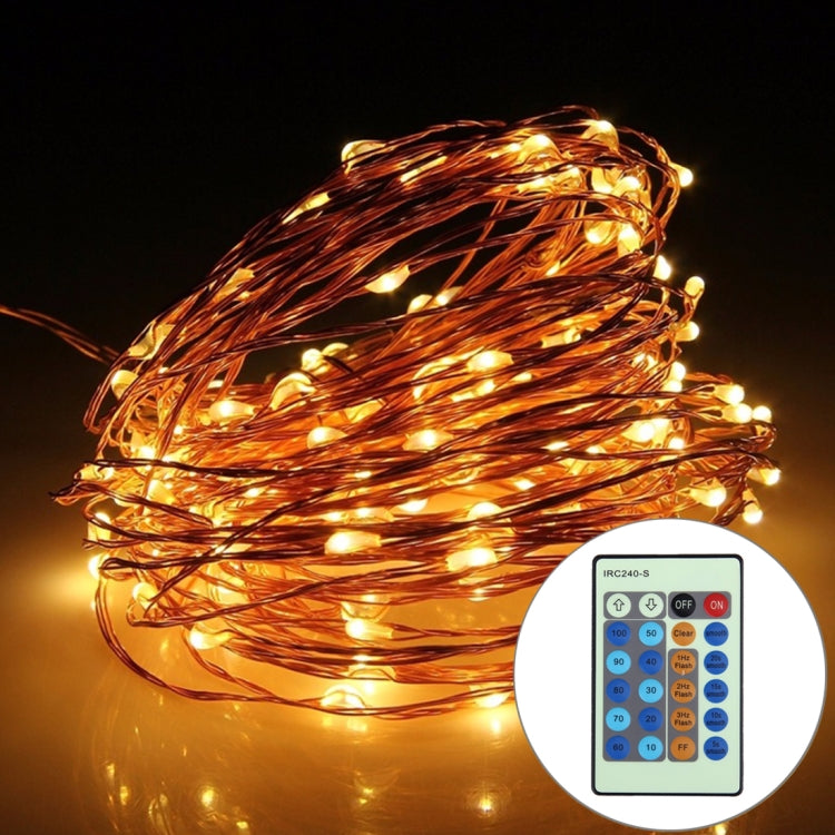 30m IP65 Waterproof Silver Copper Wire String Light, 30 LEDs Festival Lamp / Decoration Light Strip with Remote Controller, DC 5-24V