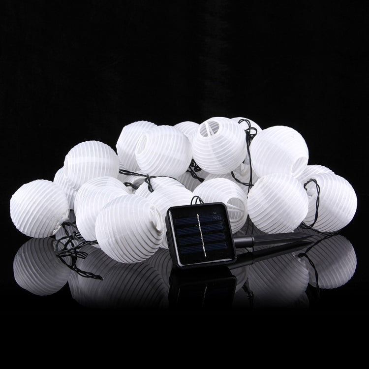 4.5m 20 LEDs Solar Panel Water Resistant Lantern Festival Fairy Light Rope(Warm White)