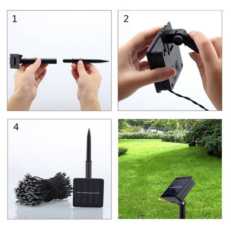 4.5m 20 LEDs Solar Panel Water Resistant Lantern Festival Fairy Light Rope(Warm White)