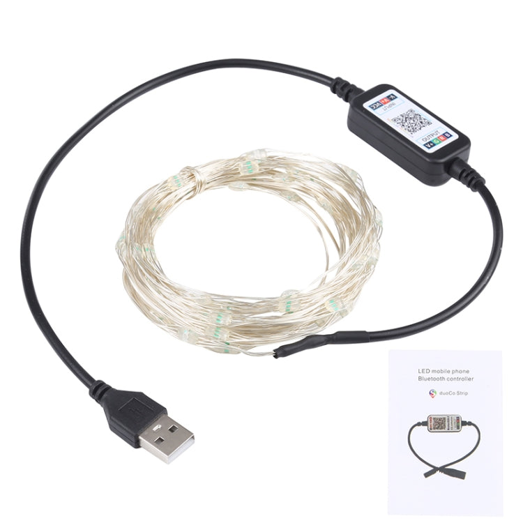 10m 100 LEDs USB Bluetooth Music RGB Light