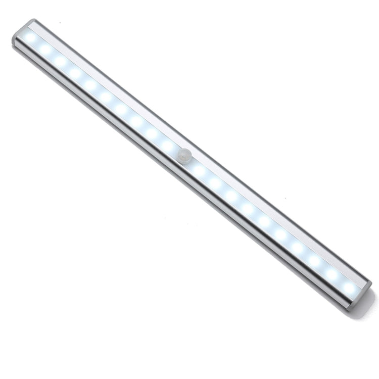 Magnet LED Human Motion Sensor Light Lamp, 20 LEDs Square Style for Cabinets, Sensor Distance: 3-5m(White Light)