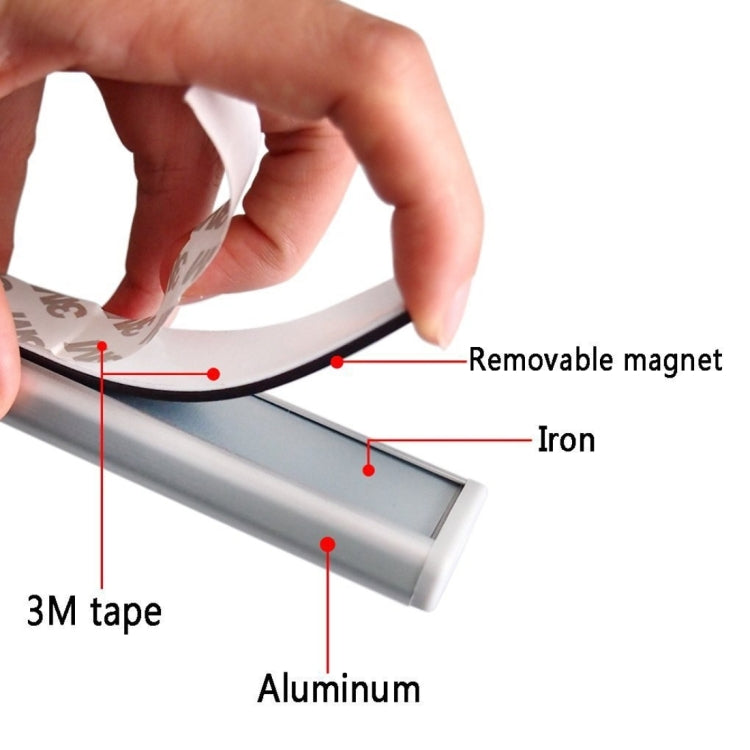 Magnet LED Human Motion Sensor Light Lamp, 20 LEDs Square Style for Cabinets, Sensor Distance: 3-5m(White Light)